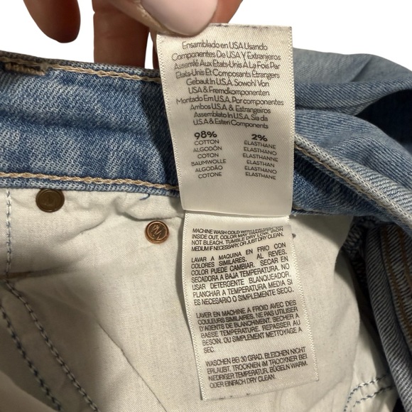 MOTHER The Tomcat Crop Straight Leg Jeans Works At My Feet Wash Size 30 - Picture 7 of 8